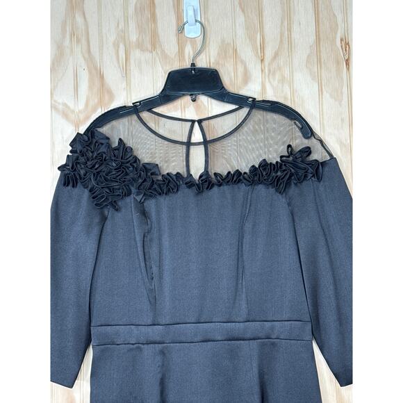 Kay Unger New York Formal Cocktail Black Dress size 10 - Picture 4 of 9